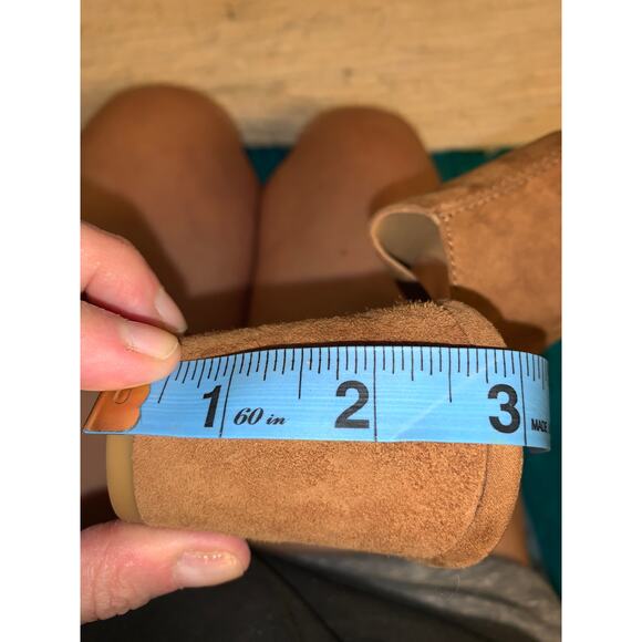 NEW DOLCE VITA NEUTRAL SUEDE GLADIATOR GHILLIE WEDGE SANDALS BOOTIES - Picture 8 of 9